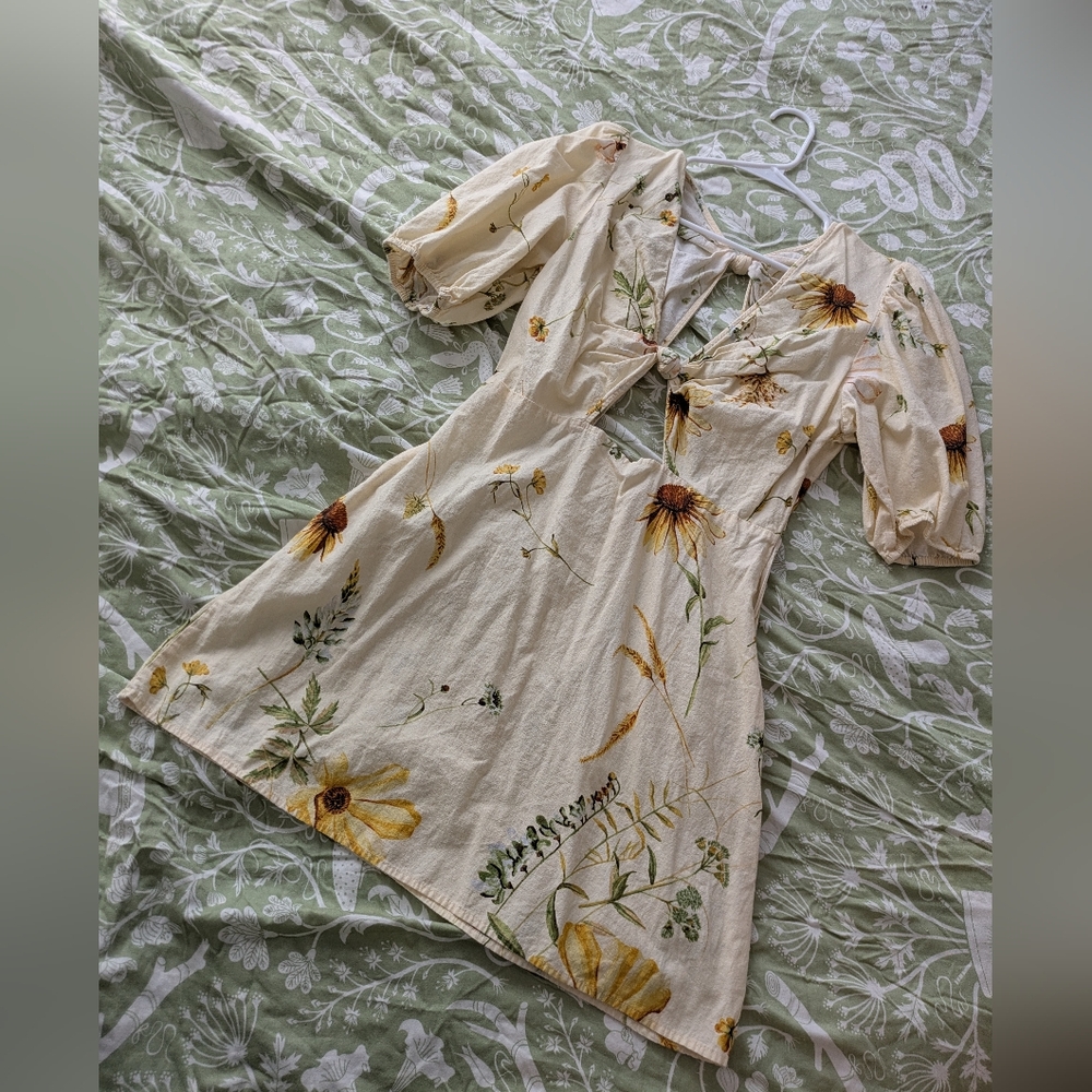 H&M Yellow Floral Dress